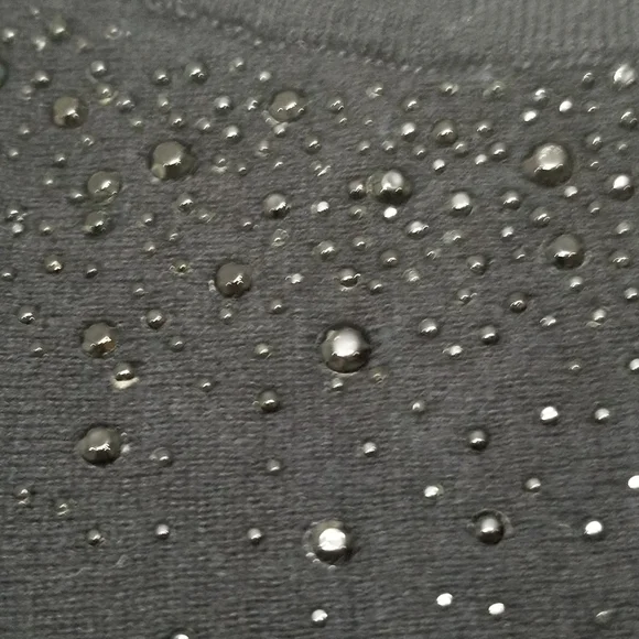 Lane Bryant Rhinestone 3/4 Dolman Sleeve Ruched Sides Blousen Sweater - Picture 3 of 6